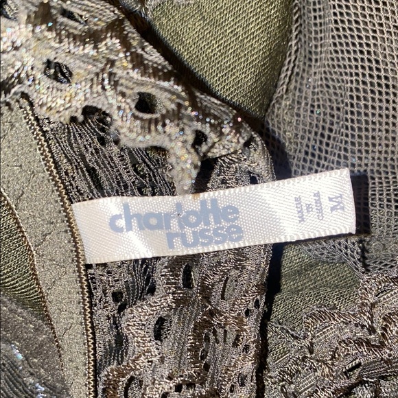 Lace Bralette in Olive Green - Picture 3 of 3